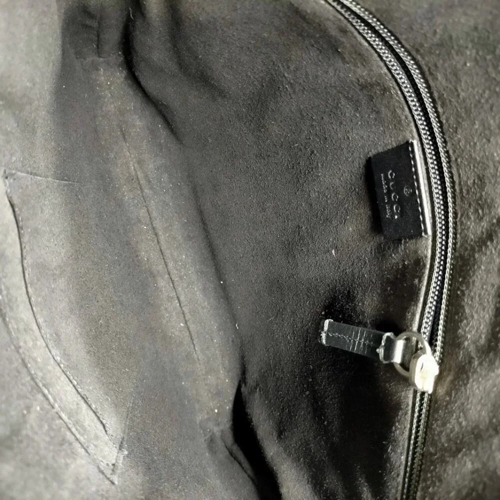 Gucci Shoulder Bag Black PVC 810-080725 - Picture 11 of 13